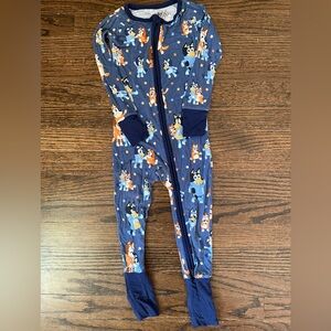 Little Sleepies Bluey Character Kids Footie